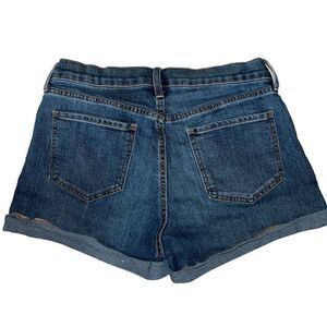 Old Navy denim blue jean rolled cuff shorts 8
